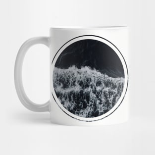 Ocean Waves Black Mug